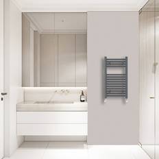 Heated Towel Rails WarmeHaus 700x400mm Straight Heated Anthracite, Grey