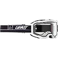 Hvid Motorcykelbriller LEATT Velocity White, Crossbrille Weiß/Schwarz Klar