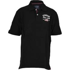 Polo Oberteile Vinson Polo Club Leslie Black, Unisex, Tøj, T-shirt, Sort, 164