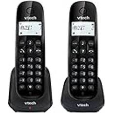 Vtech CS1451 2-Mobilteilen DECT Schnurlostelefon mit Anrufbeantworter,Anrufersperre Anrufererkennung/Anklopffunktion, hintergrundbeleuchtetem Display und ECO-Modus