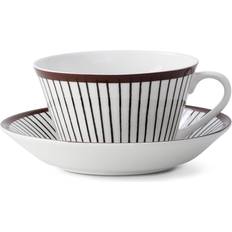 Ribb Tea Cup With Saucer