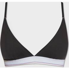 Côtelé Soutiens-gorge Alexander Wang Women's Bralette In Ribbed Jersey Black