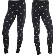 9-12M Pantaloni Adidas Leggings Brand Love Print Cotton - Black/White