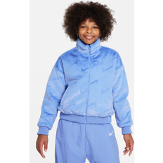 Fur Outerwear Children's Clothing NIKE Sportswear Big Kids' Girls' Jacket in Blue, FJ6154-450