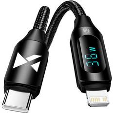 Wozinsky USB-C-kabel Lightning LED-Display 36W 2m