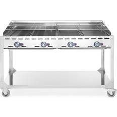 Chauffe-assiettes Hendi Barbecue Green Fire 4 Brûleurs Profi Line