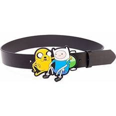 Sportswear Garment Belts BioWorld Adventure Time Black Belt with Jake and Finn 2D Buckle New