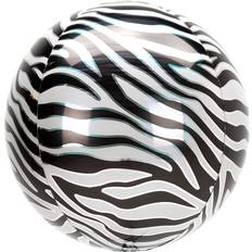 Animal Balloons Amscan Zebra Orbz Balloon 16 Each