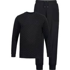 Homme - Noir Vêtements de nuit JP1880 Pyjama ventre confort À manches et pantalon longs - Jusqu'au