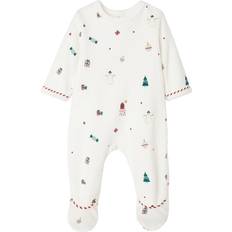 100 Jumpsuits Vertbaudet Kerstcadeauset Voor Baby Pyjamapakje Slabbetje Ecru