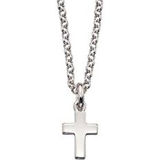 Little Star Little Star Kaia Plain Cross Necklace Silver 38cm