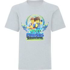 Lego Wear Movie 2 Boys Emmet And Rex Vest Friends T-Shirt - Gris