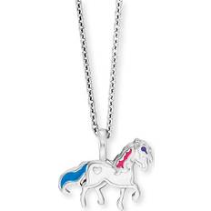 Enfant Colliers Engelsrufer Chaînette pour enfants HEN-HORSE 925 Argent Argenté