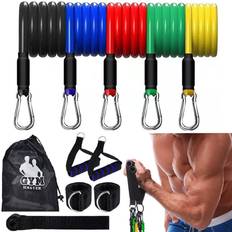 Gym Master 11PCS Set Resistance Bands Workout Home Rope Yoga Fitness Exercise