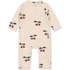 Élasthanne Combi-pantalons Konges Sløjd Body Croisé À Motifs en Coton Bio - Rose