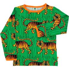 Tigrar T-shirts Barnkläder Småfolk Dark Orange Tiger Tröja-1-2 år