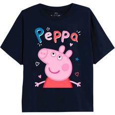 Peppa Pig Girls Classic Doodle T-Shirt Blue