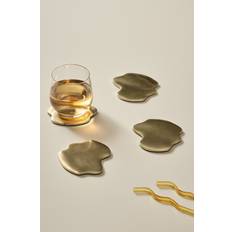 Guld Glasbrikker Jotex MICAH glasunderlägg 4-pack Glasbrik 4stk