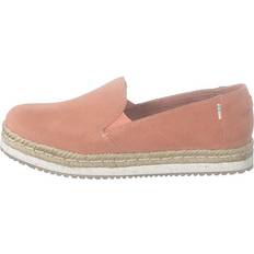 Toms Mujer Zapatos Toms Coral Pink Suede Coral Female Slip-On Beige/Rosa/Rojo