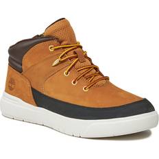 Gul Vandresko Børnesko Timberland Kids Seneca Bay Leather Trainers honey