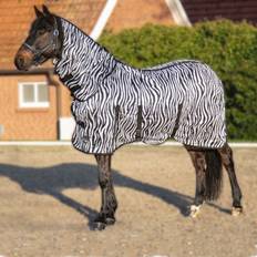 HKM Fliegendecke mit Halsteil und Bauchlatz zebra