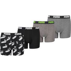 Polyamid Boxershorts Puma AOP Boxer 4 Pack - White