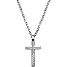 Herre Halskæder Lucléon Cross Necklace - Silver