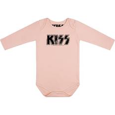 Organic Bodysuits Kiss Distressed Logo Body light pink