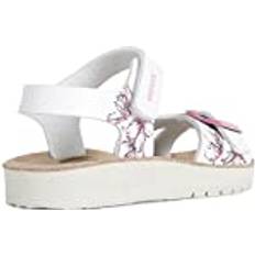 Patent Leather Sandals Children's Shoes Geox Sandal Costarei Gi J15EAB0, White White/Fuchsia