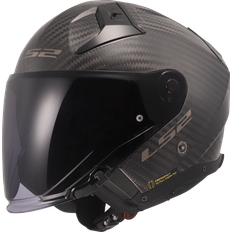 LS2 OF603 Infinity II Carbon Open Face Helmet - Matt Black