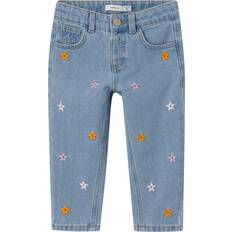 Name It Kid's Mom Fit Jeans - Light Blue Denim