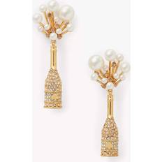 Beige Earrings Kate Spade Cheers To That Drop Earrings, Champagne/Gold One