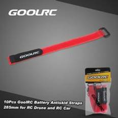 Tomtop Jms 10Pcs GoolRC Strong RC Battery Antiskid Straps Battery Bands 285mm for RC Drone Helicopter and RC Red