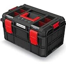 Kistenberg Werkzeugbox werkzeugkoffer werkzeugkasten toolbox werkzeugkiste modular x-log Schwarz 60 cm