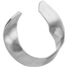 Stine A Twisted Hammered Ear Cuff Silver