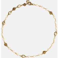 Gucci Halsband Gucci GG necklace with faux pearls gold One fits all