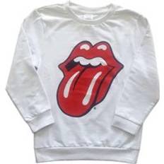 Rolling Stones Classic Tongue Sweatshirt White 11-12 Years