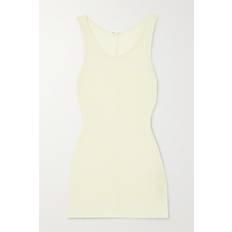 Ami Paris Women Tank Tops Ami Paris Long Tank Top Neutrals for Women