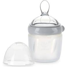 Haakaa Flaske med ske 160ml Grey