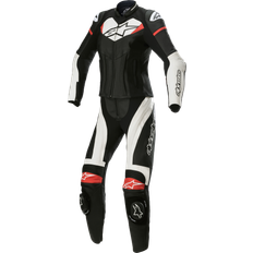 Alpinestars Stella GP Plus Læderdragt - Sort/Hvid/Lysrød