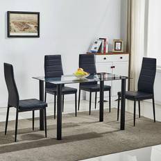 Silver/Chrome Dining Sets Kosy Koala Of 4 Kitchen Dining Set