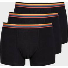 Paul Smith Men Underwear Paul Smith Mens Black 3-Pack Trunk