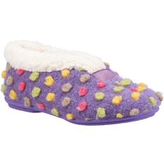 Purple Slippers Fleet & Foster Snowberry Ladies Slipper Purple