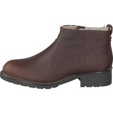 Clarks Dam Ankelboots Clarks Orinoco Snug British Tan Lea, Female, Skor, Kängor och Boots, chelsea boots, Brun