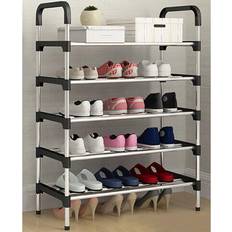 Silver Hallway Furniture & Accessories True Face Tier 4-5 Tier Shoe Rack