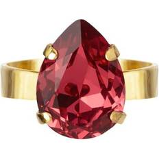 Röda Ringar Caroline Svedbom Mini Drop ring mulberry red