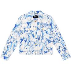 Molo Bomuld Jakker Molo Denimjakke Heidi Sommerjakke - Blue Horses