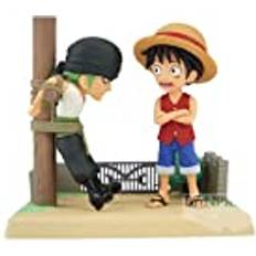 Banpresto Luffy & Zoro One Piece Actionfigur World Collectable Log Stories 7 cm BP88504 Mehrfarbig