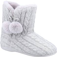 Grey Slippers Fleet & Foster Apple Knitted Bootie Slipper Grey