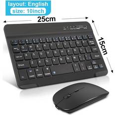Keyboards Grosband English Set Ipad Keyboard Mouse Spanish Russian Mini Pro